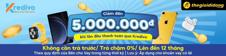 Kredivo giảm đến 5tr