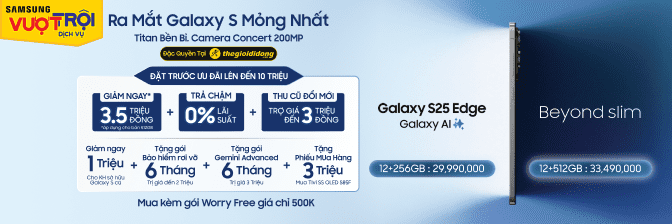 Samsung Galaxy S25 Edge 5g 512gb | Tổng Km Đến 10tr