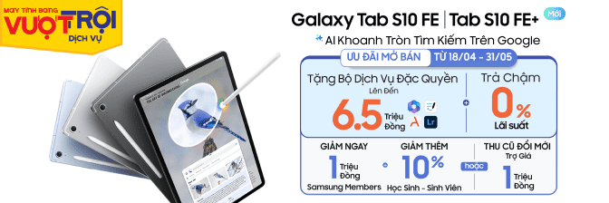 Samsung Galaxy Tab S10 Fe 5g Giá Tốt, Thu Cũ Đổi Mới Trợ Giá Đến 1tr
