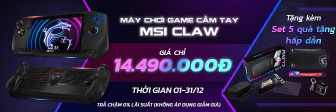 Máy Chơi Game Cầm Tay Msi Claw A1m-049vn - Chính Hãng, Giá Tốt