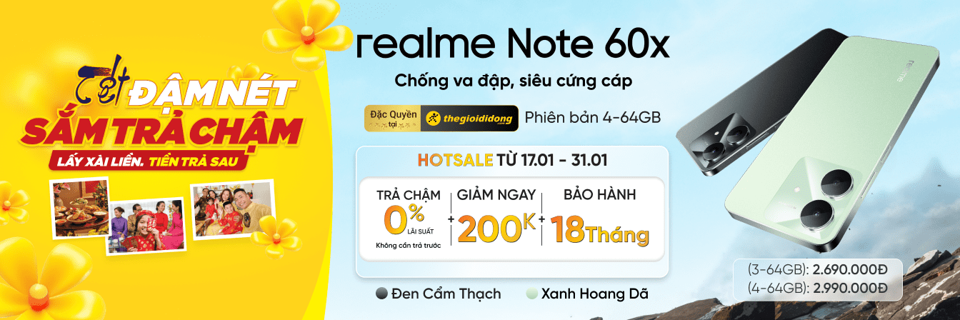 realme note 60x