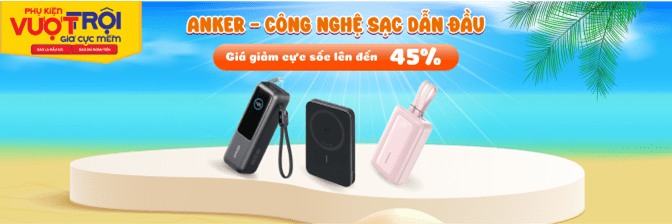 Pin Sạc Dự Phòng Anker Chính Hãng, Giá Rẻ, Sạc Nhanh.  - 05/2025