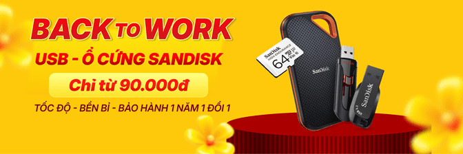 Banner Sandisk Trang Cate T2