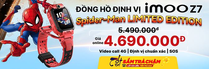 Đồng Hồ Định Vị Trẻ Em Imoo Z7 Spider Man - Giá Rẻ