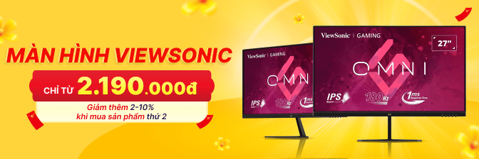 Màn Hình Viewsonic Giá Tốt Giảm Đến 12%, Mua Trả Chậm, Bh Đến 3 Năm  - 01/2025