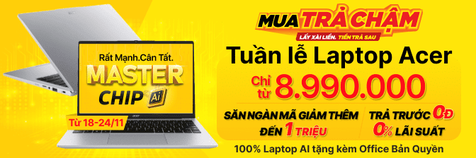 Máy Tính Laptop Acer Giá Rẻ, Trả Góp  - 11/2024