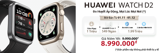 Huawei Watch D2 Dây Cao Su Giá Rẻ, Giảm Ngay 1 Triệu