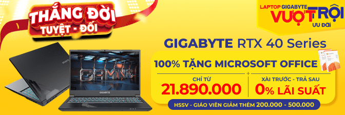 Laptop Gigabyte Gaming Giá Rẻ, Góp 0%, Cấu Hình Đỉnh Cao  - 05/2025