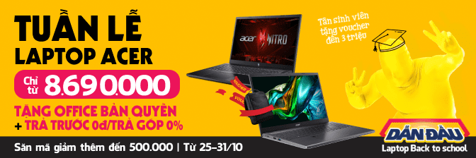 Máy Tính Laptop Acer Giá Rẻ, Trả Góp  - 10/2024