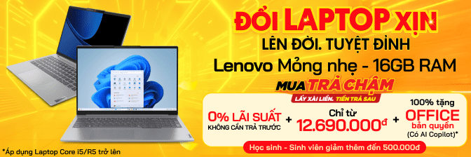 Máy Tính Laptop Lenovo Giá Rẻ, Mua Trả Chậm 0% Lãi Suất  - 02/2025