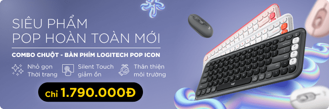 Bộ Bàn Phím Chuột Bluetooth Logitech Pop Icon -