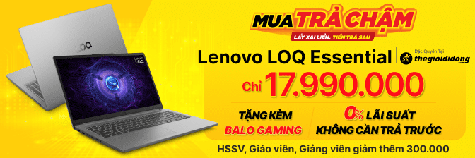 Laptop Lenovo Loq Essential 15iax9e I5 12450hx (83lk000bvn) - Chính Hãng, Mua Trả Chậm