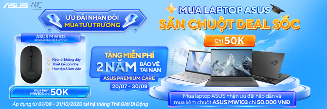 banner mua kèm chuột Asus