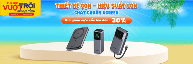 Sạc Dự Phòng Ugreen Chính Hãng, Giá Rẻ  - 05/2025