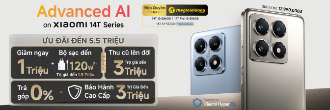 Xiaomi 14t Pro 5g | Giá Rẻ, Ưu Đãi Đến 5.5 Triệu, Trả Góp 0%