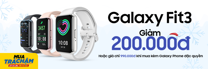 Đồng Hồ Samsung Galaxy Fit 3 Giá Rẻ, Giảm 200k, Bảo Hành 1 Năm