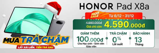 Honor Pad X8a Chính Hãng, Giá Tốt, Mua Trả Chậm 0% Lãi Suất