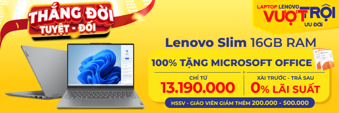 Laptop Lenovo Chính Hãng, Giá Rẻ, Góp 0%, Tặng Office Ai  - 05/2025