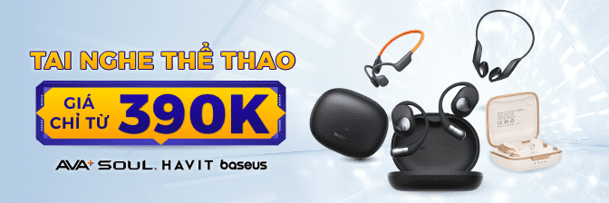 Tai Nghe Thể Thao, Chạy Bộ Bluetooth Giá Rẻ, Giao Nhanh  - 11/2024