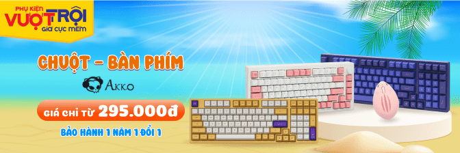 Bàn Phím Cơ Akko Chính Hãng, Giá Rẻ, Bh 12 Tháng, Thiết Kế Đẹp Mắt  - 05/2025