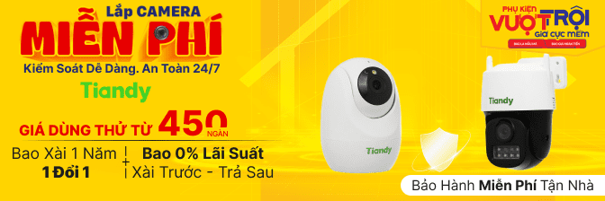 Camera Tiandy Ip An Ninh, Giám Sát Giá Rẻ, Quay Nét  - 05/2025