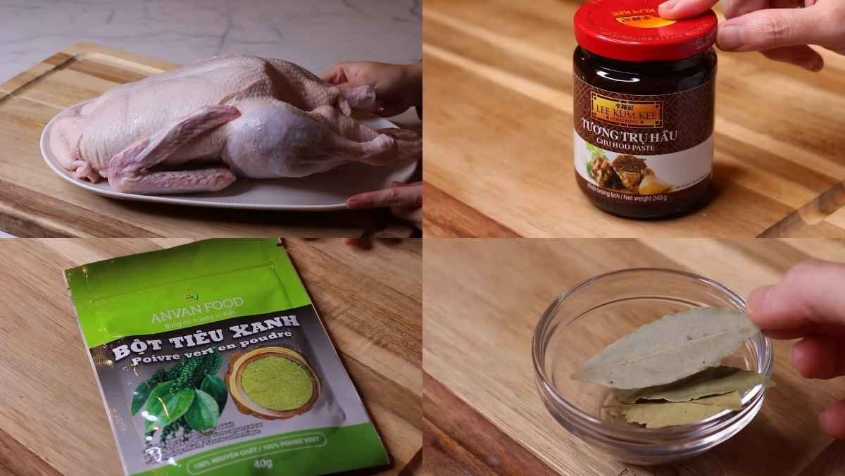Nguyên liệu món ăn vịt quay tiêu