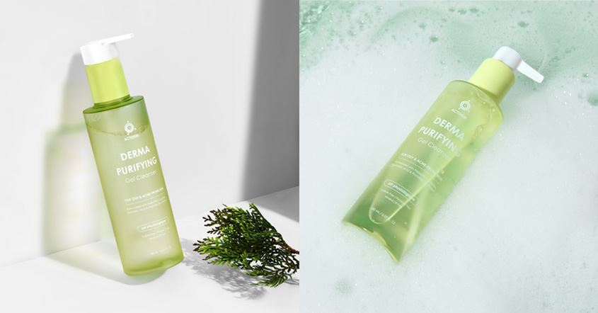 Gel rửa mặt Actidem Derma Purifying làm sạch bụi bẩn, dầu thừa cho da dầu mụn