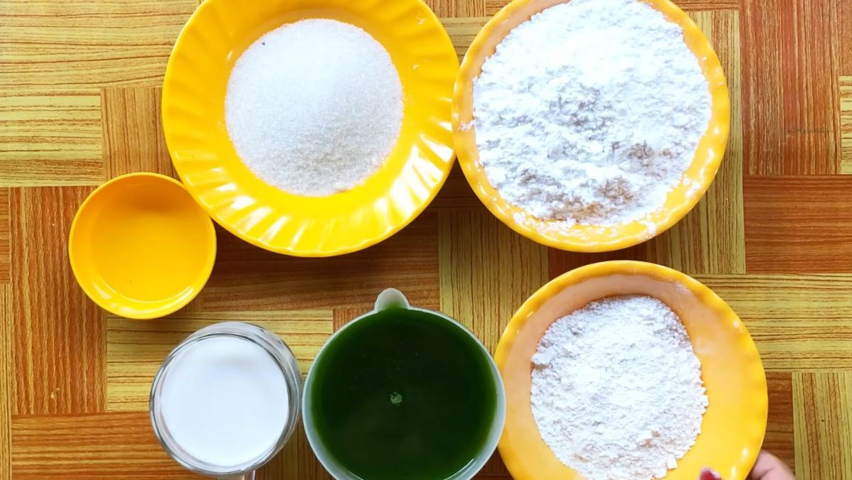 Nguyên liệu món ăn bánh lọt lá dứa