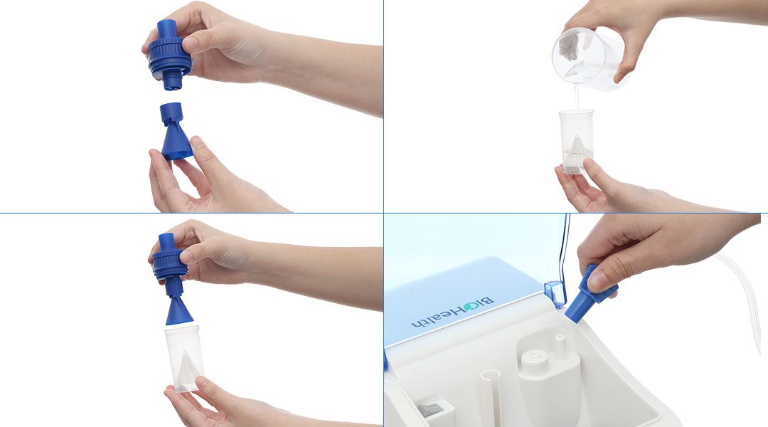 Hướng dẫn chuẩn bị máy xông khí dung Biohealth NEB BASIC