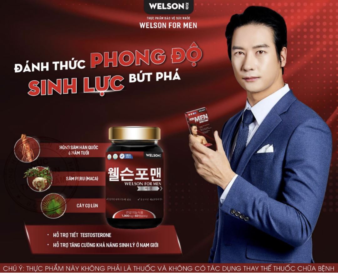 Welson For Men Zinc hộp 60 viên
