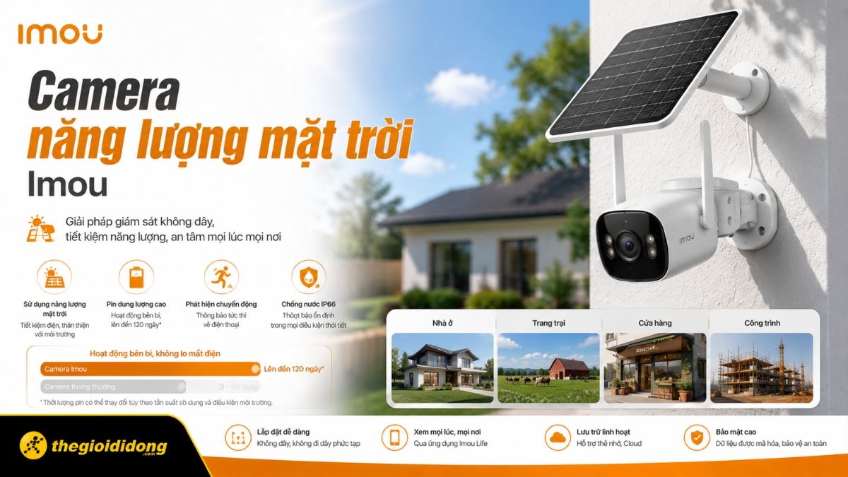 Camera Imou ngoài trời được chế tạo như một lá chắn thép