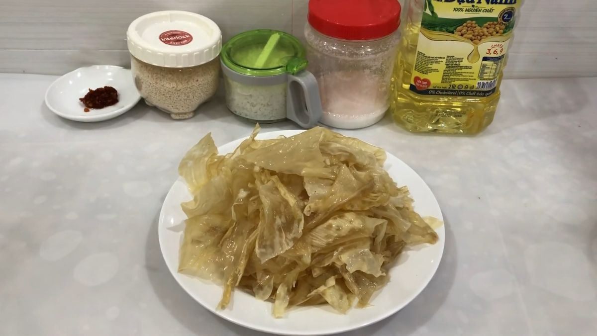 Nguyên liệu món ăn váng đậu chiên