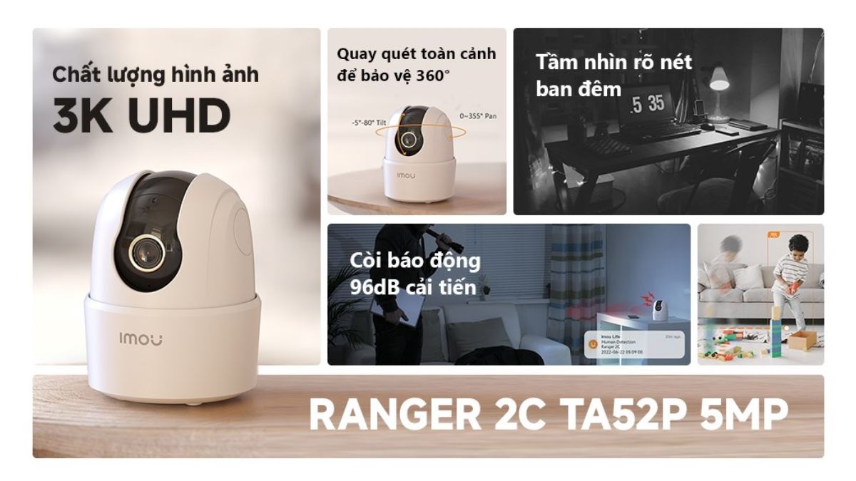 Camera IP 360 Độ IMOU Ranger 2C TA52P