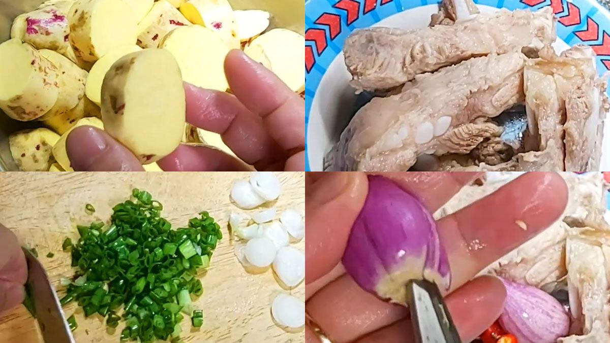 Nguyên liệu món ăn canh khoai lang