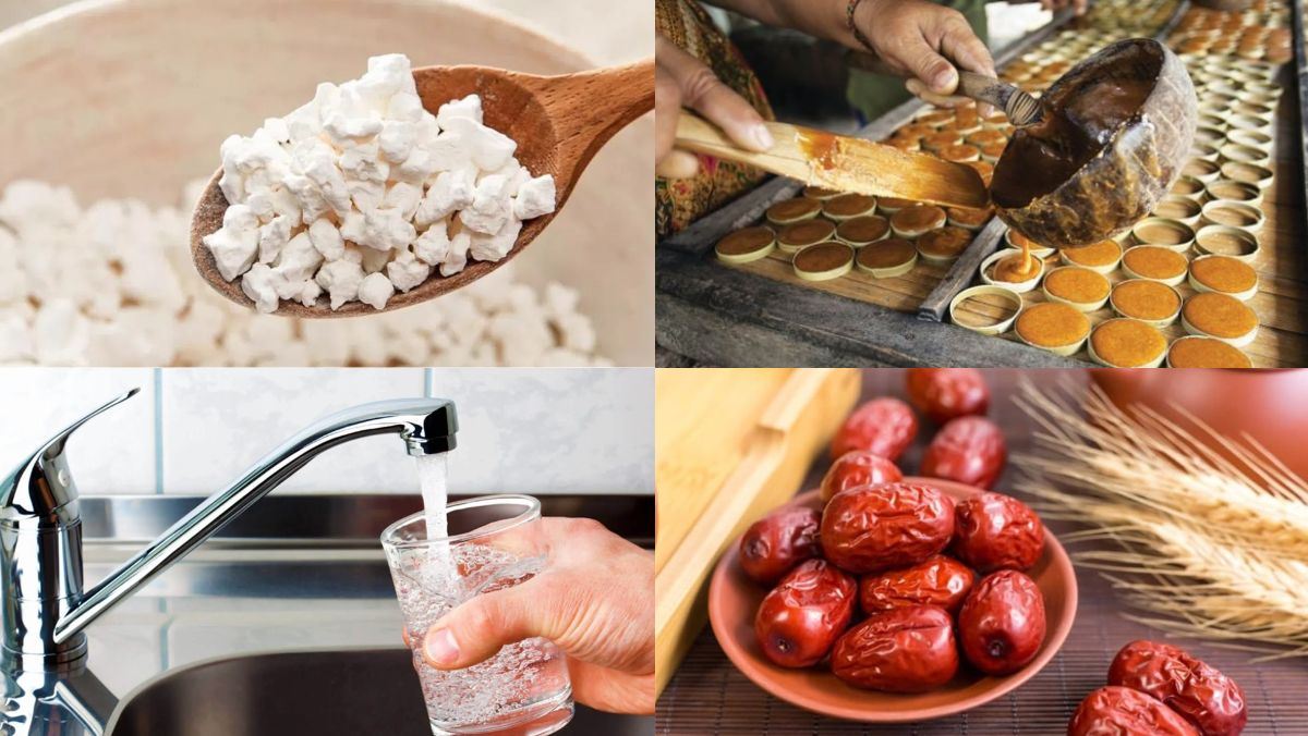 Nguyên liệu món ăn nước bột sắn dây