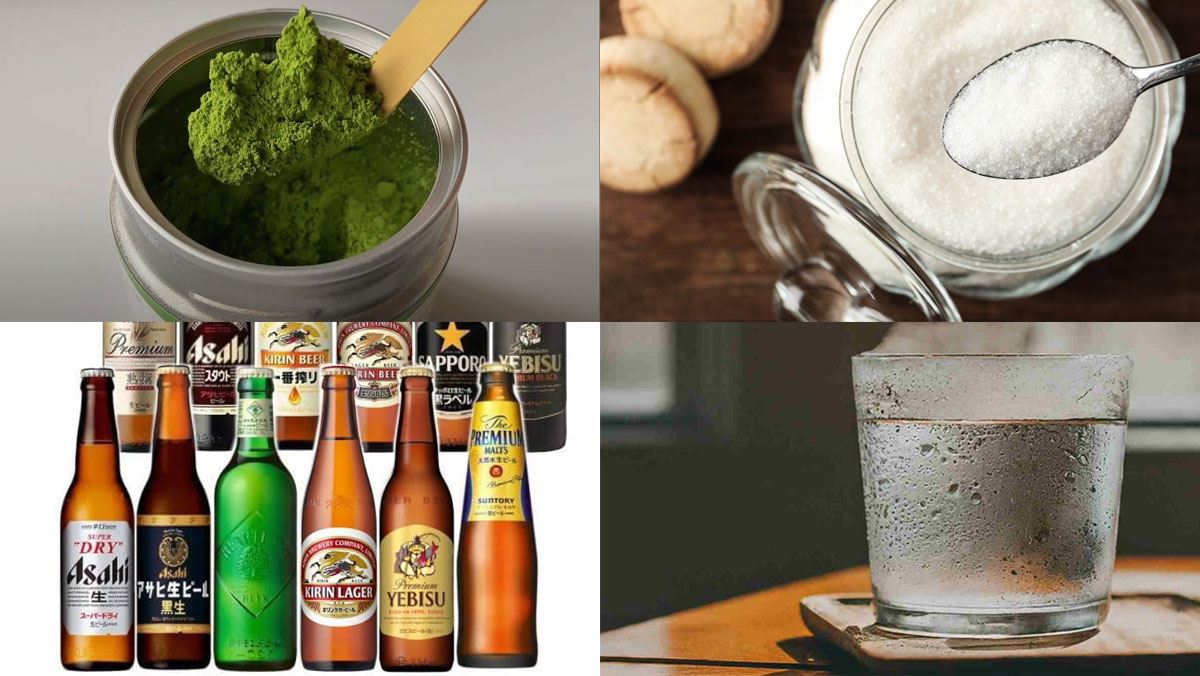 Nguyên liệu món ăn bia matcha