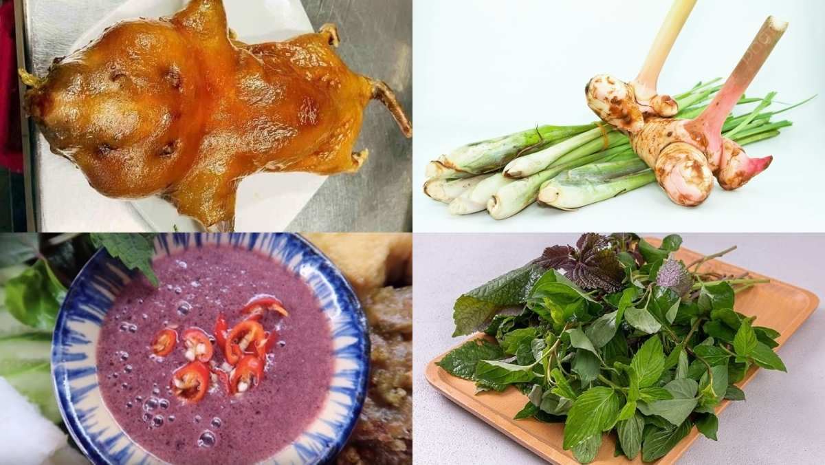 Nguyên liệu món ăn dúi hấp