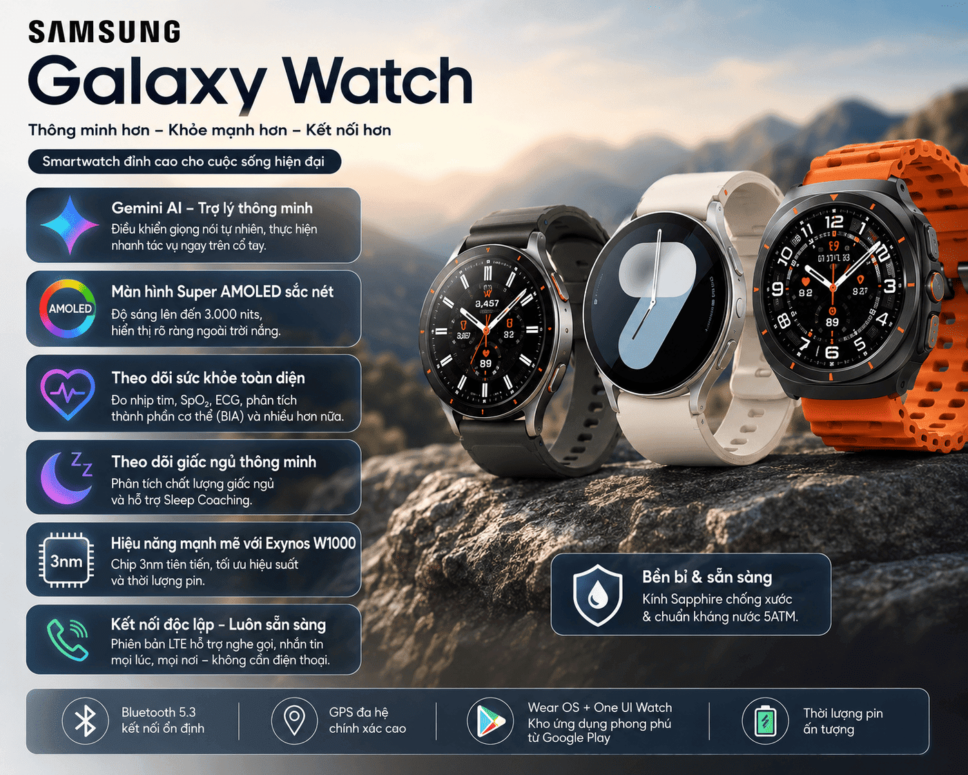 đồng hồ sam sung galaxy watch