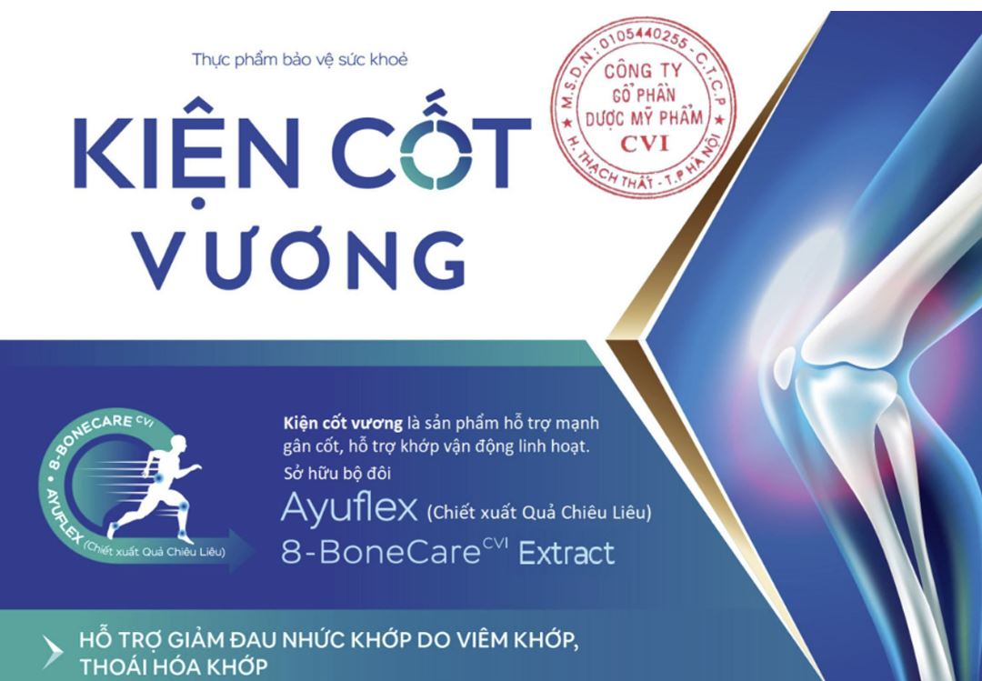 Thực phẩm bảo vệ sức khỏe KiệN CốT Vương hộp 45 viên