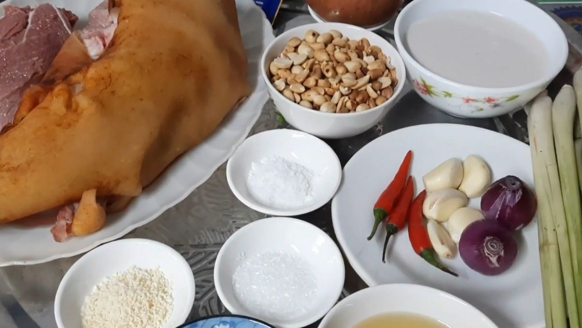 Nguyên liệu món ăn bê xào lăn