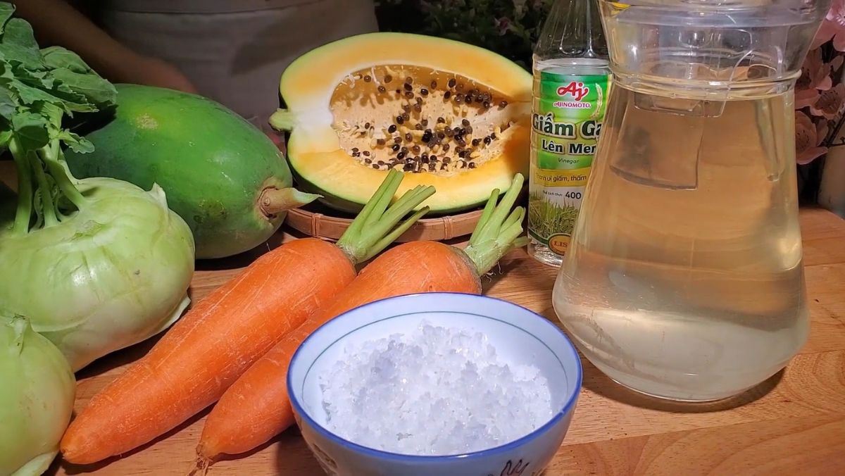 Nguyên liệu món ăn dưa món chua ngọt ăn liền