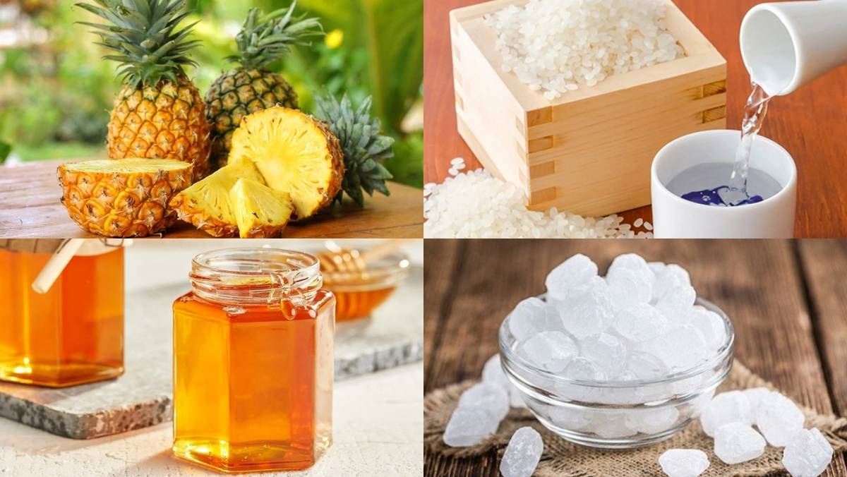 Nguyên liệu món ăn cách ngâm rượu dứa