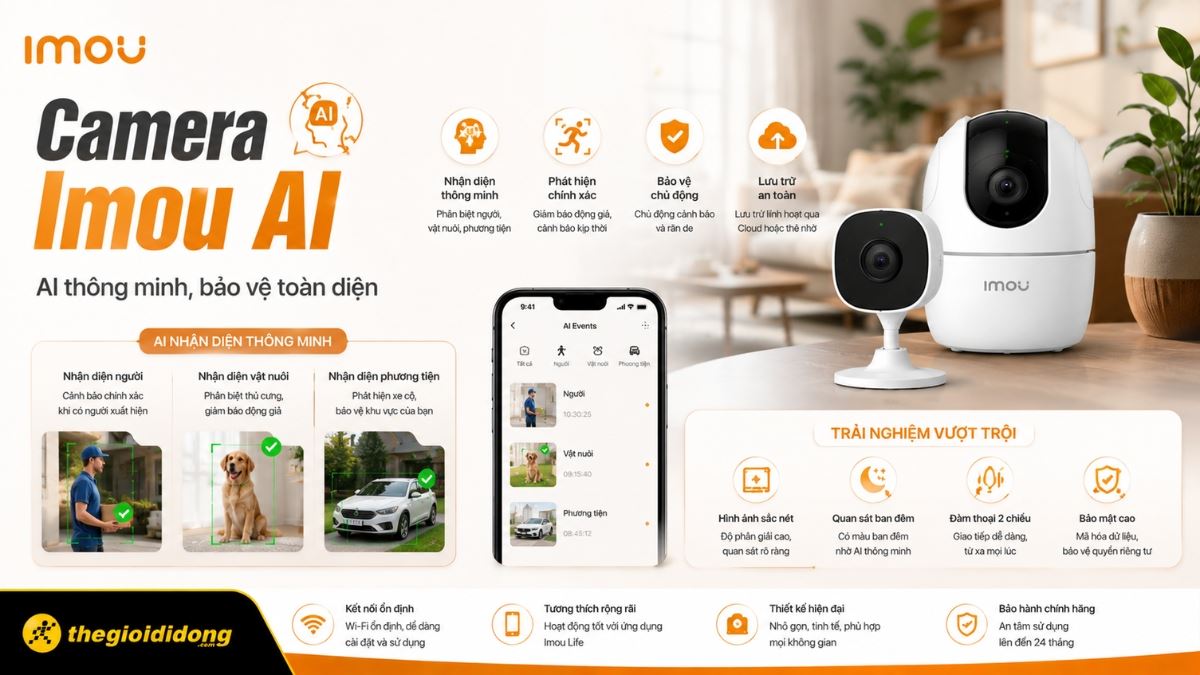 Camera Imou AI đại diện cho phân khúc sản phẩm cao cấp thế hệ mới