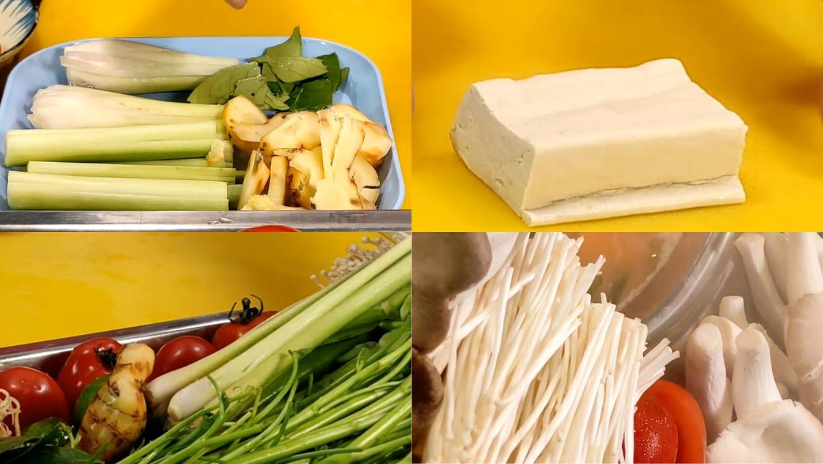 Nguyên liệu món ăn lẩu thái chay