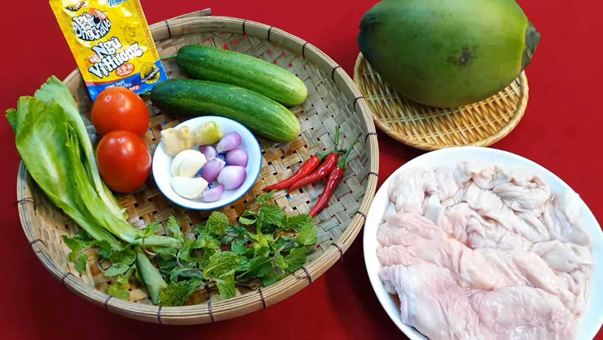 Nguyên liệu món ăn thú linh khìa nước dừa