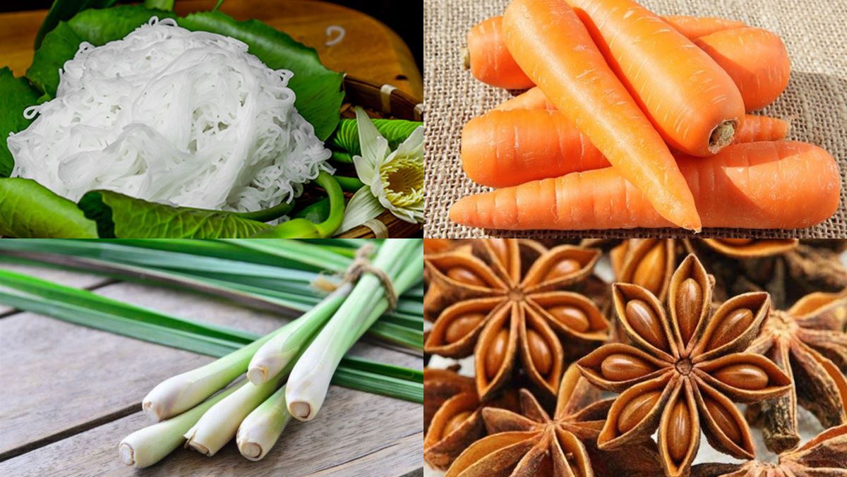 Nguyên liệu món ăn bún chay huế