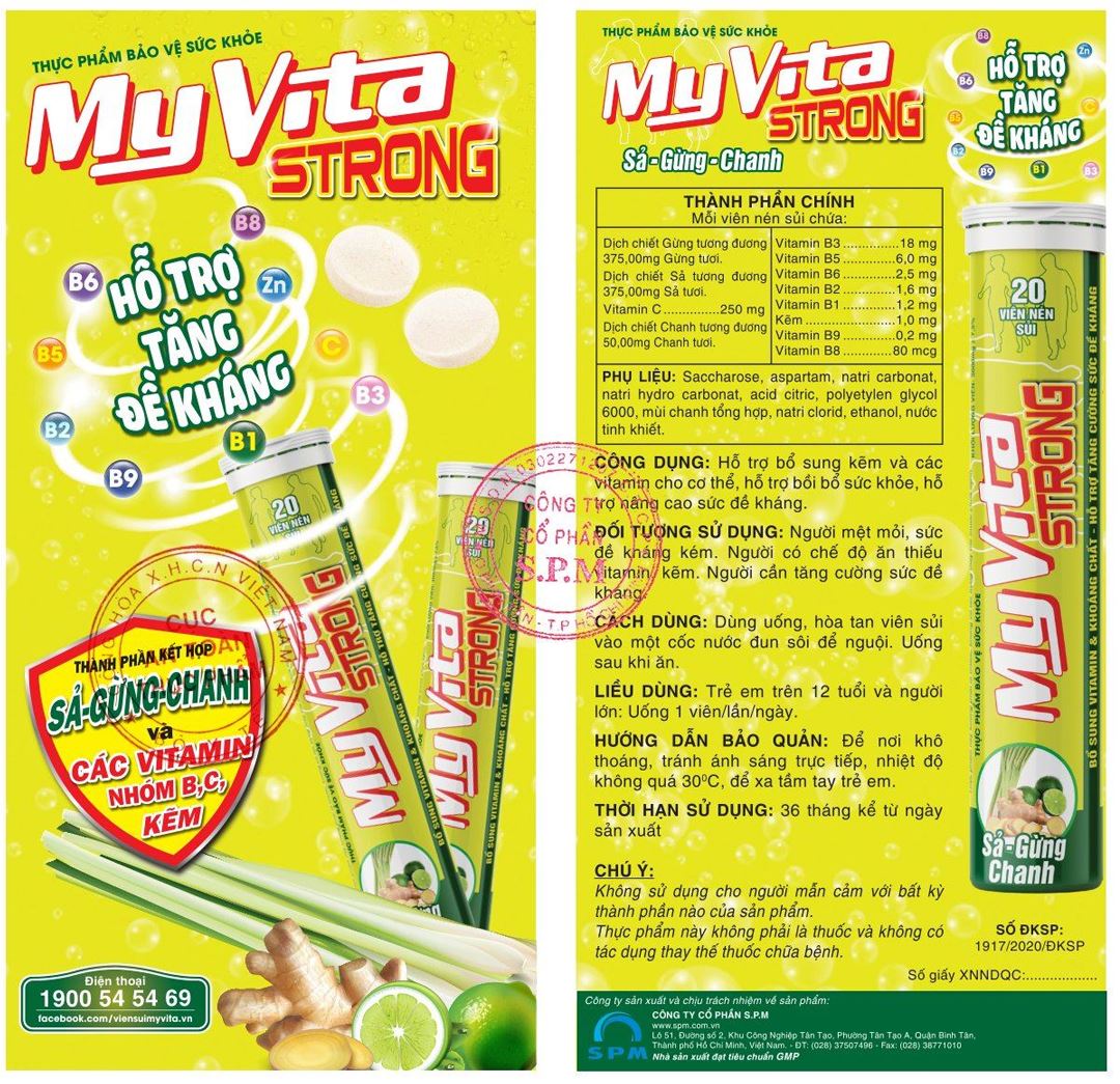 Myvita Strong tuýp 20 viên