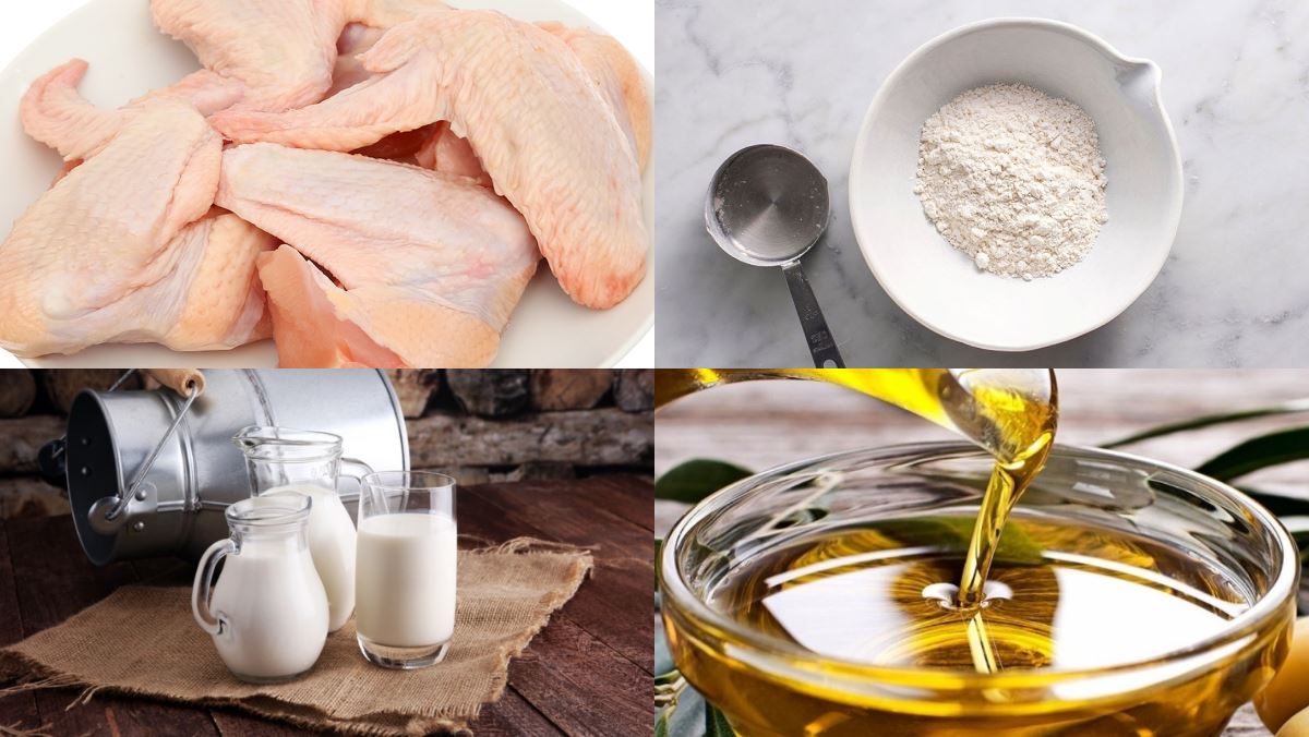 Nguyên liệu món ăn gà rán