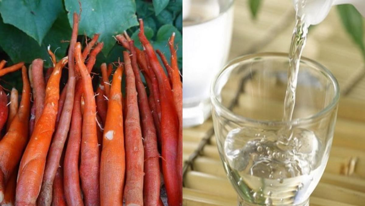 Nguyên liệu món ăn cách ngâm rượu sâm cau