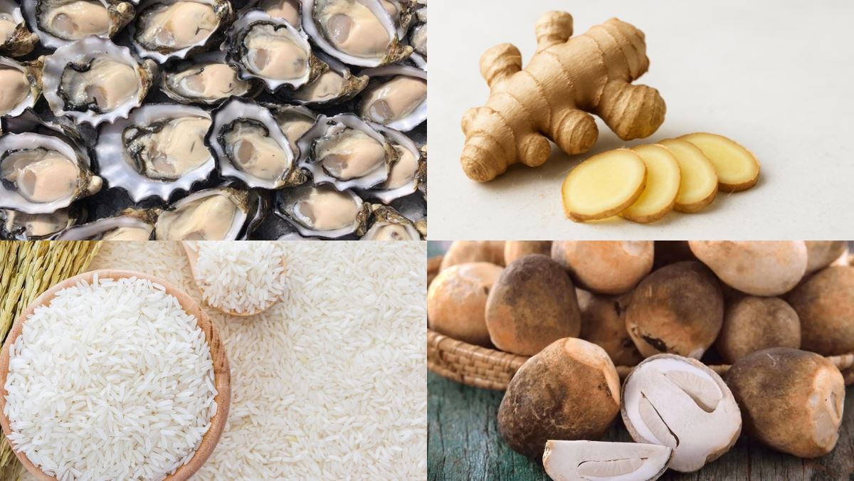 Nguyên liệu món ăn cháo hàu ngon không tanh